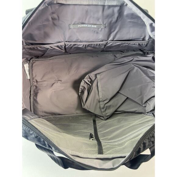 Athleta Excursion Convertible Duffle Bag Black Travel Workout‎ - Picture 7 of 9